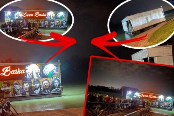 TRISTA LJUDI HITNO EVAKUISANO, PREKINUT KONCERT! Drama u Beogradu! OTKAČIO SE SPLAV, PRETI DA POTOPI OSTALE! (FOTO)