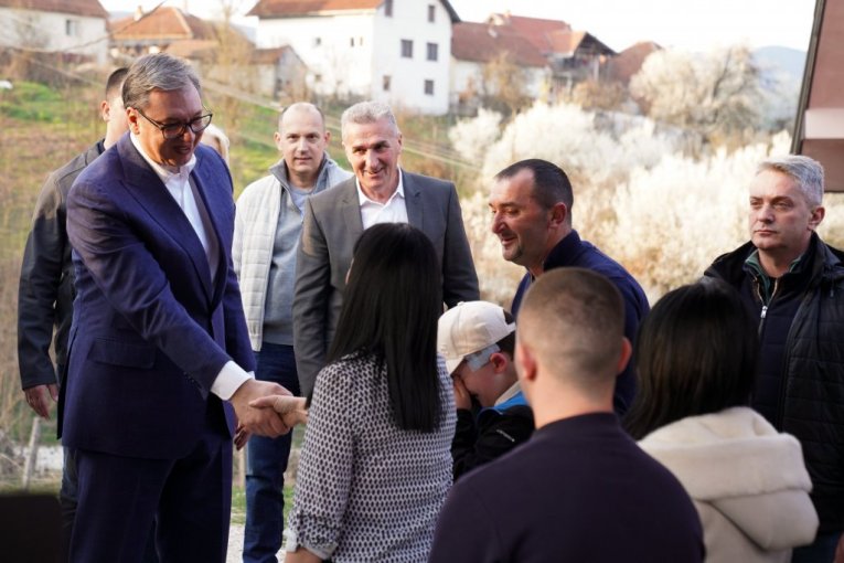 Aleksandar Vučić u Bajinoj Bašti