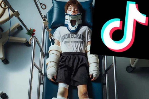 IMA TEŠKE OPEKOTINE NA 95 ODSTO TELA! Tinejdžer na ivici života zbog TikTok izazova - SLUČAJNO SE SAMOZAPALIO!