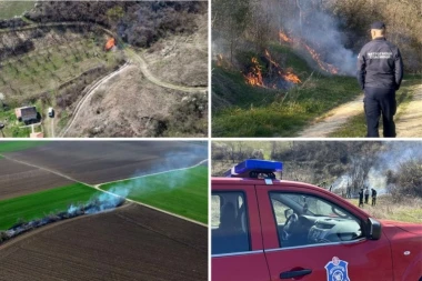 PALILI RASTINJE PA IZAZVALI POŽARE! Dronovi otkrili ko je izazvao požare kod Novog Sada! (FOTO)