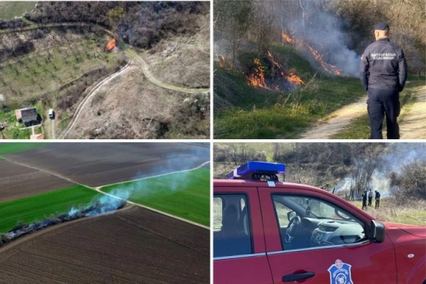 PALILI RASTINJE PA IZAZVALI POŽARE! Dronovi otkrili ko je izazvao požare kod Novog Sada! (FOTO)