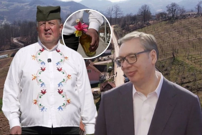 GAZILI SMO PO BLATU PRE VUČIĆA! Domaćin Mikan iz Kotraže spremio pečeno prase i domaću rakiju za predsednika: Puno smo mu zahvalni