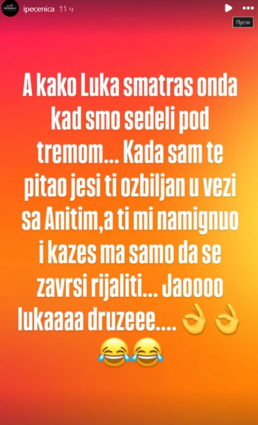 ANITA I LUKA PLANIRAJU DA RASKINU POSLE "ELITE 9"! Šok-detalji isplivali u javnost! PREVESLALI NACIJU? (FOTO)