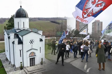 BLOKADERI NE DAJU MIRA NI MANASTIRU: Nastavljaju progon i hajku na sveštenstvo! (VIDEO)
