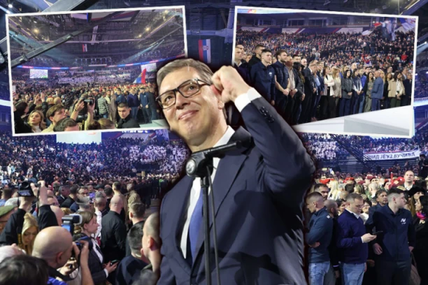 "NAZIVAJU NAS STOKOM I ĐUBRADIMA, ALI MI ČUVAMO SRBIJU PRISTOJNOŠĆU!" Vučić iz Arene očitao lekciju mrziteljima: Oni proganjaju decu, a mi gradimo nove škole i bolji život! (FOTO, VIDEO)