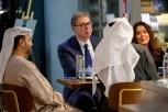 "VAŽNO JE DA POKAŽEMO PODRŠKU PRIJATELJIMA": Vučić u iznenadnoj poseti Abu Dabiju, šeik Bin Zajed ga lično sačekao na aerodromu! (FOTO)