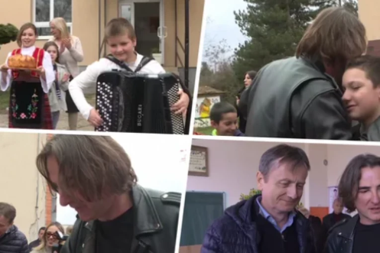 MITROVIĆ POSETIO RODNI KRAJ SVOJIH PREDAKA: Svaki đak u Markovici dobio tablet i školski pribor, a školi uručena i VELIKA NOVČANA DONACIJA!