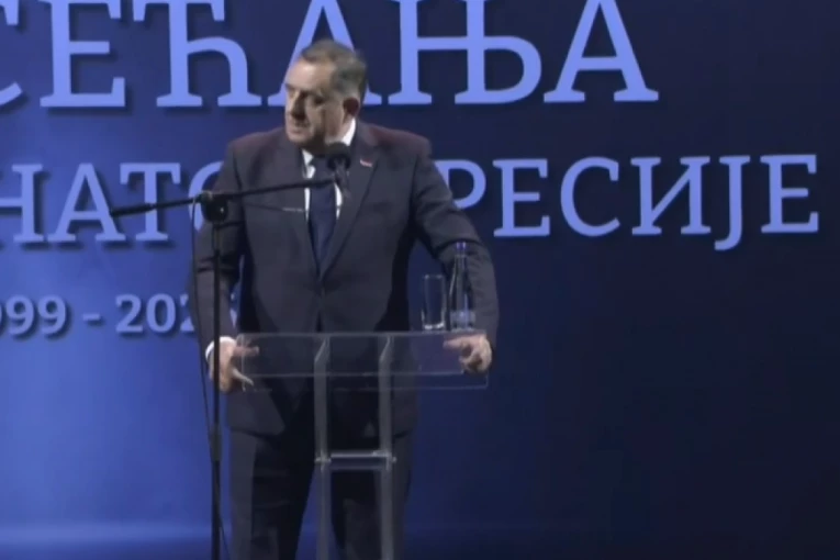 VUČIĆ NA CEREMONIJI POVODOM NATO AGRESIJE, DODIK POSLAO OŠTRU PORUKU: Ubijali su nas i debilno se smejali, TO SE NE PRAŠTA! (FOTO, VIDEO)