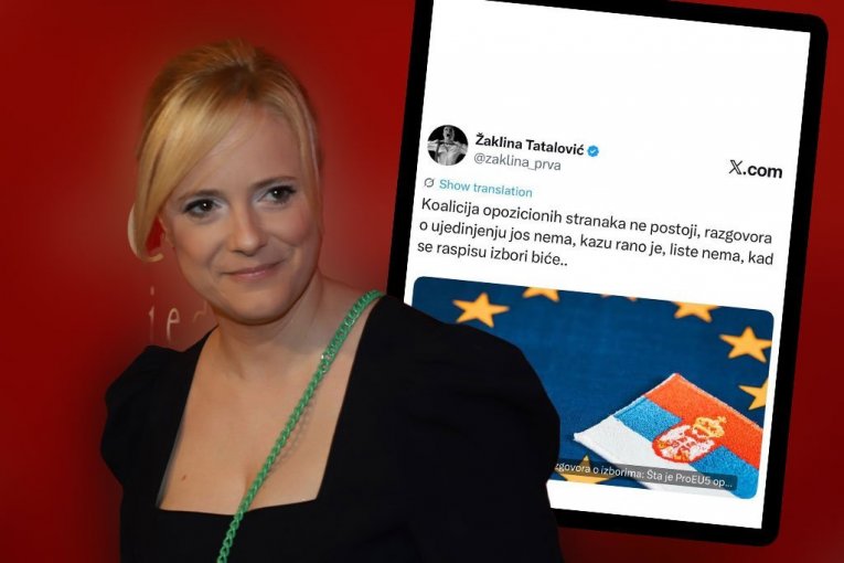 ODAKLE SAD OVO?! Žaklina Tatalović izgleda priznala - opozicione stranke ne mogu ništa!