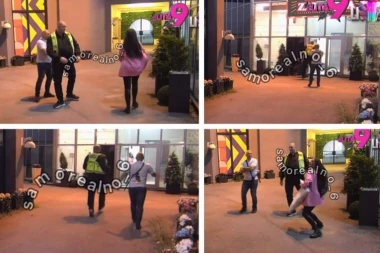 TOTALNI LOM U "ELITI", OBEZBEĐENJE JURCA NA SVE STRANE, NIKO NE MOŽE DA OBUZDA POMAHNITALU UČESNICU: Leti perje, sve se otelo kontroli!