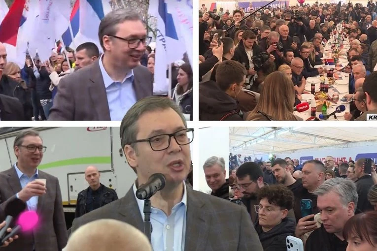 VUČIĆ SE OBRATIO NARODU IZ KRUŠČIĆA - MOĆNA PORUKA OBIŠLA SRBIJU: Slušam VAS, neću da služim nijednom strancu! (FOTO, VIDEO)