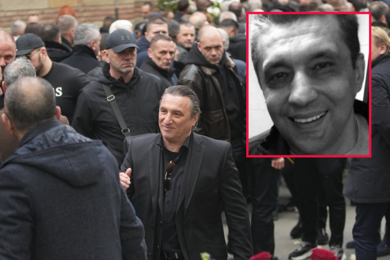 Јоца Амстердам на сахрани Жељка Рутовића Сахрана Жељка Рутовића