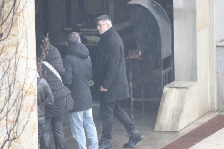 Kristijan Golubović na sahrani Stele Savić