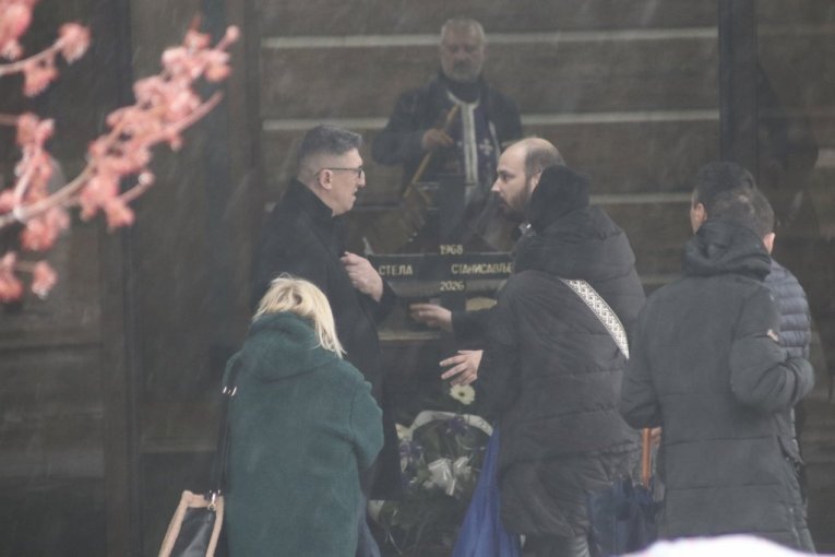 Kristijan Golubović na sahrani Stele Savić