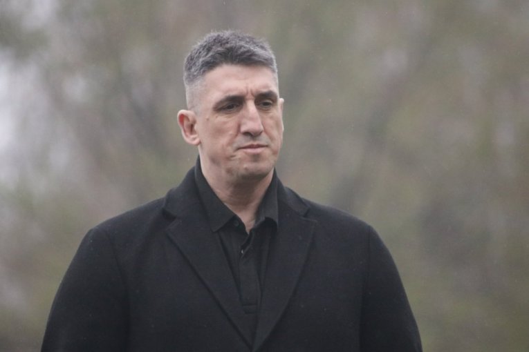 Kristijan Golubović na sahrani Stele Savić