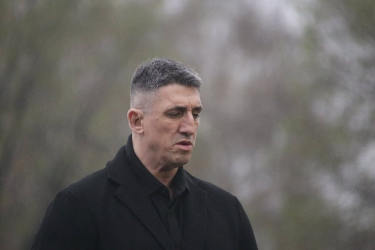 Kristijan Golubović na sahrani Stele Savić