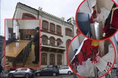 BLOKADERSKA BAZA U REKTORATU! Pogledajte šta je sve UKP pronašao: U toku pretres ukupno 28 prostorija, 3 sale i podruma (FOTO)