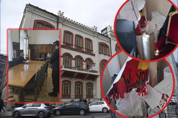 BLOKADERSKA BAZA U REKTORATU! Pogledajte šta je sve UKP pronašao: U toku pretres ukupno 28 prostorija, 3 sale i podruma (FOTO)