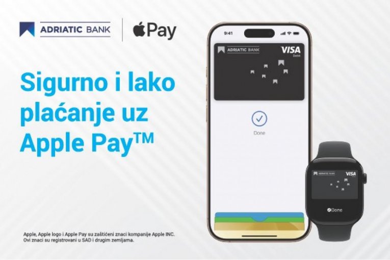 ПЛАТИТЕ IPHONE-ОМ: ADRIATIC BANKA ВВЕЛА APPLE PAY