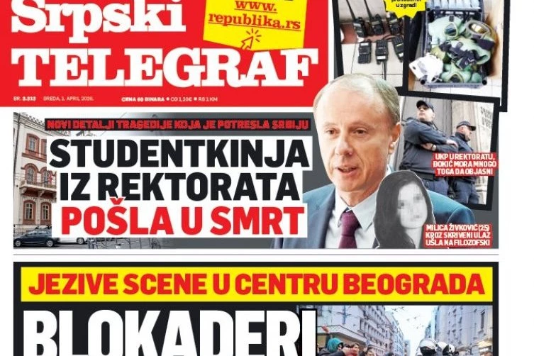 STUDENTKINJA IZ REKTORATA POŠLA U SMRT: Čitajte u Srpskom telegrafu!