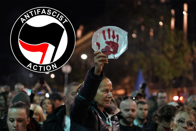 АНТИФА ВЕДЕТ ВОЙНУ ПРОТИВ СЕРБИИ: Радикальное движение, запрещенное в США, глубоко проникло во все сферы, а здание Ректората является их базой и укрытием