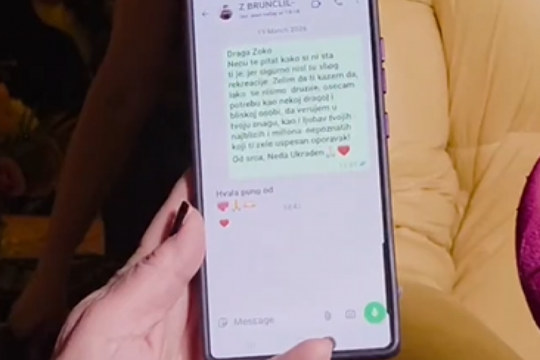 Neda Ukraden pokazala poruku Zorice Brunclik