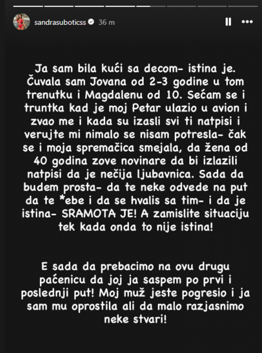 PRVA IZJAVA ALEKSANDRE SUBOTIĆ: Progovorila o AFERI Stanije i Pece Vijagre, a Maju Marinković DEMOLIRALA! (FOTO)