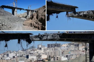 NAJVEĆI MOST NA BLISKOM ISTOKU SADA OVAKO IZGLEDA NAKON AMERIČKOG UDARA: TOTALNO RAZOREN i presečen napola! (FOTO, VIDEO)