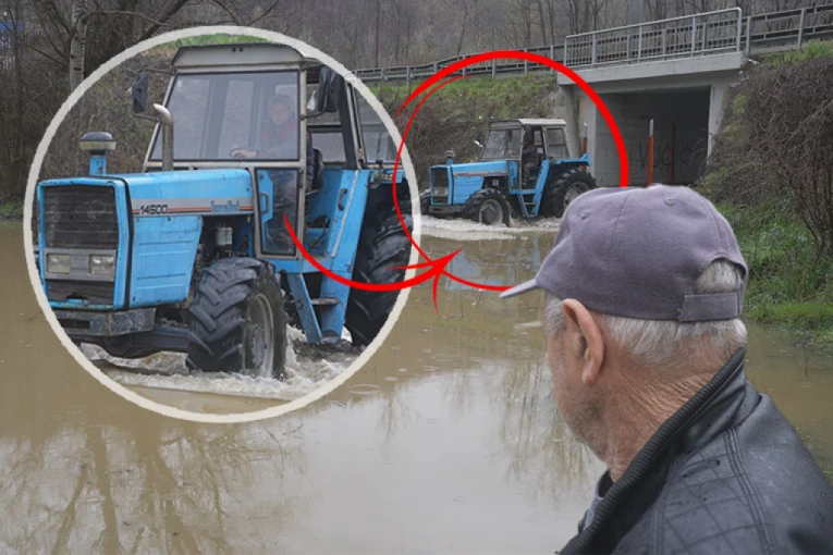 MEŠTANI ODSEČENI OD SVETA ZBOG IZLIVANJA ZAPADNE MORAVE! Na traktorima prevoze decu do škole! (FOTO, VIDEO)