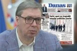 TAJKUNSKI LIST "DANAS" SKANDALOZNOM NASLOVNICOM ZGROZIO GRAĐANE SRBIJE! Perfidno udaraju na predsednika VUČIĆA  - gde će vam DUŠA?! (FOTO)