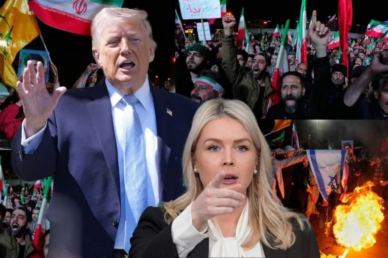 IRANCI I TRAMPOVA PORTPAROLKA SLAVE “POBEDU”: U Teheranu pale zastave SAD i Izraela - Bela kuća poručuje da je operacija "EPSKI BES" premašila ciljeve za 38 dana! (FOTO)