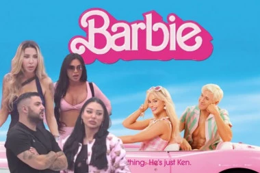 DA LI JE MOGUĆE DA JE ZBOG OVOGA IZBIO HAOS? Asmin NAPAO Staniju zbog filma "Barbi", Aneli i Maja SKOČILE na njega! (VIDEO)