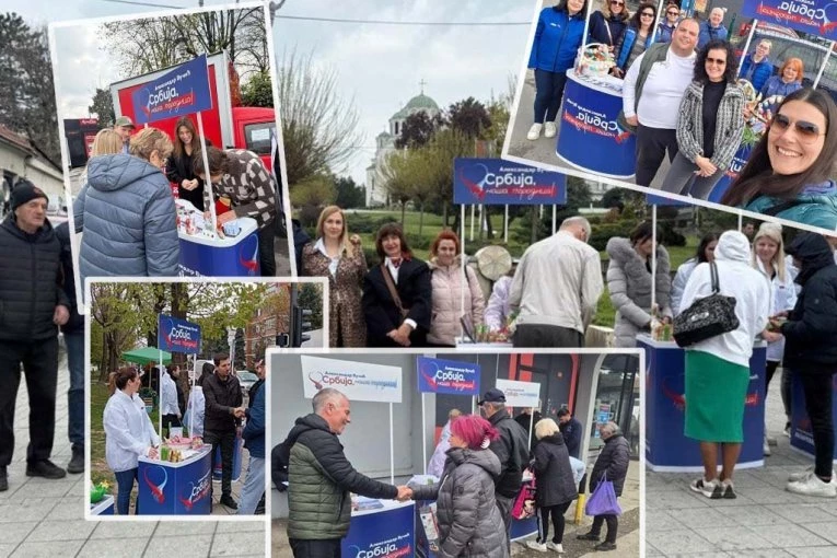 GRAĐANIMA POSLATA SNAŽNA PORUKA PODRŠKE I SLOGE: Aktivisti SNS na ulicama Beograda pred Vaskrs! Više od 150 lokacija! (FOTO)