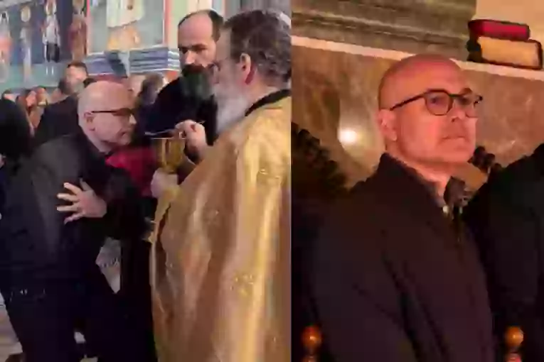 OGLASIO SE VUČEVIĆ! Luder SNS se pričestio u crkvi! (FOTO)