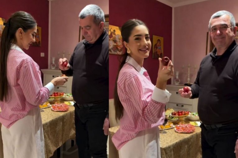 Anđela Đuričić proslavlja Vaskrs u krugu porodice u rodnim Đenovićima