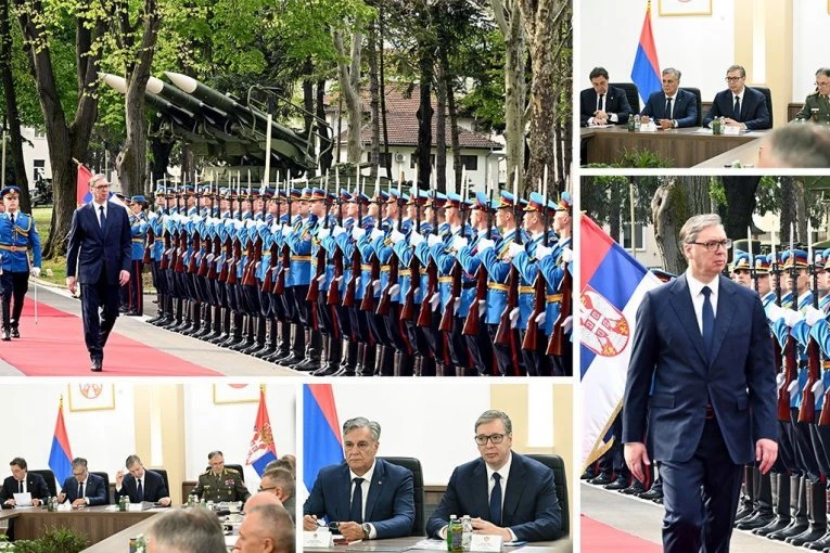 VAŽAN SASTANAK U GENERALŠTABU NA BANJICI: Vučić sa vrhom Vojske Srbije i Ministarstva odbrane