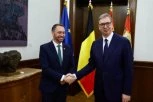 INVESTICIJE I EVROPSKI PUT: Vučić sa šefom belgijske diplomatije (FOTO)