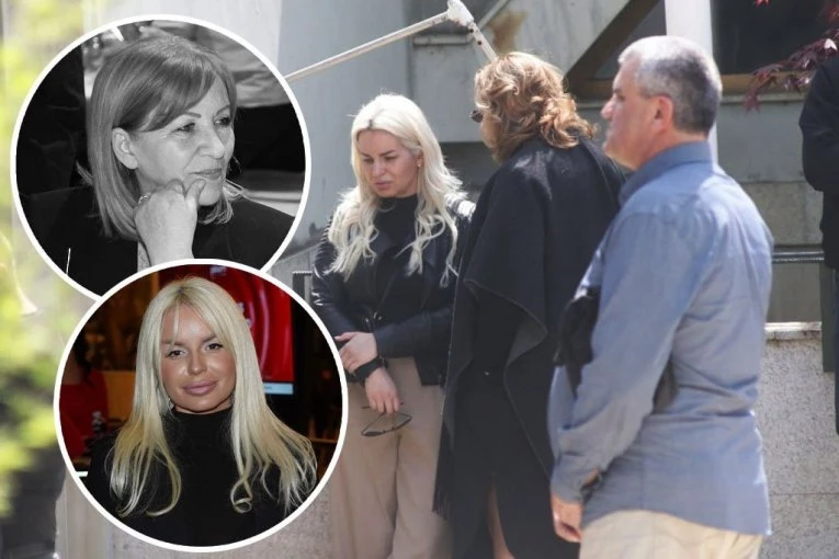 DŽIDŽA U JAVNOSTI POSLE GUBITKA BEBE! Stigla na sahranu Ljiljane Marković - slomljena od tuge, u rukama nosi ovaj cvet (FOTO)