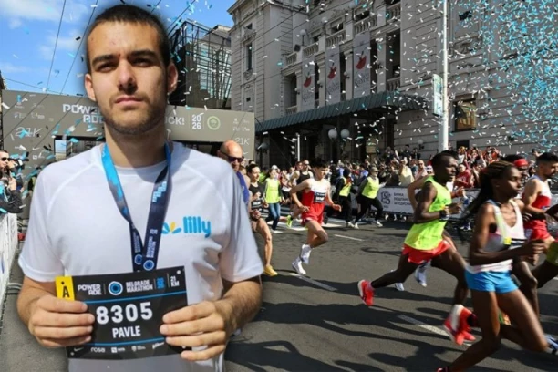 KAKAV PODVIG! Pavle Mirović istrčao polumaraton rame uz rame sa ostalim takmičarima! (FOTO)