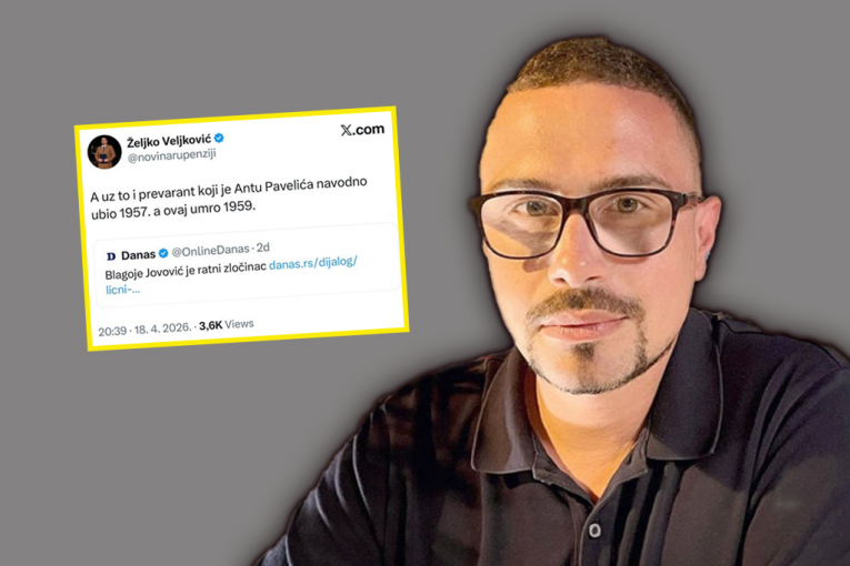 Glavna zvezda blokaderske Nove S Željko Veljković: Onaj ko je ubio Antu Pavelića je ratni zločinac i tačka! (FOTO)