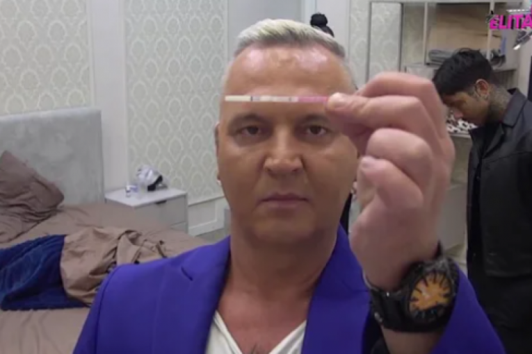 Milan Milošević pokazao test za trudnoću
