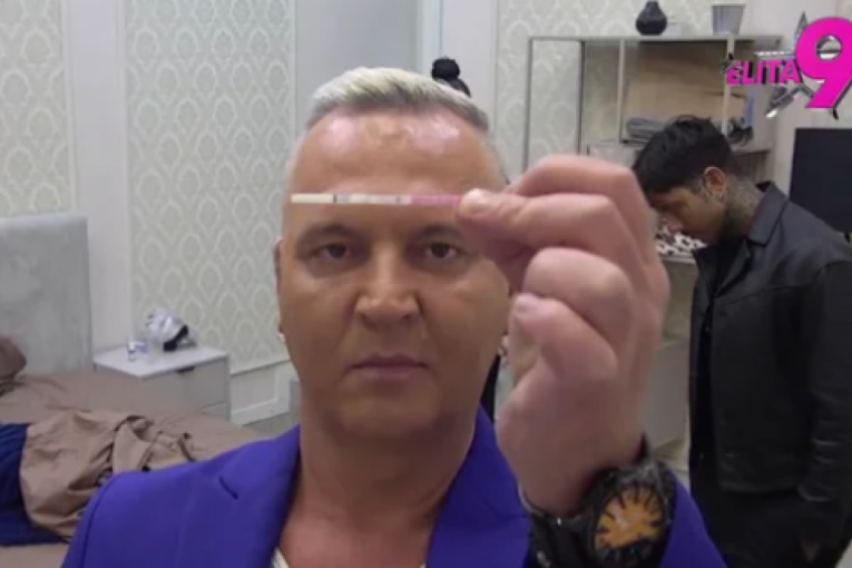 Milan Milošević pokazao test za trudnoću