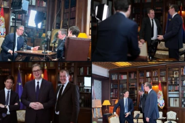 "FASCINANTNA SESIJA"! Alister Kembel intervjuisao Vučića u Beogradu - EVO KAD ĆE BITI OBJAVLJEN! (FOTO)