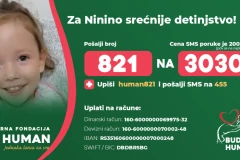 Za Ninin osmeh na licu pošaljite 821 na 3030!