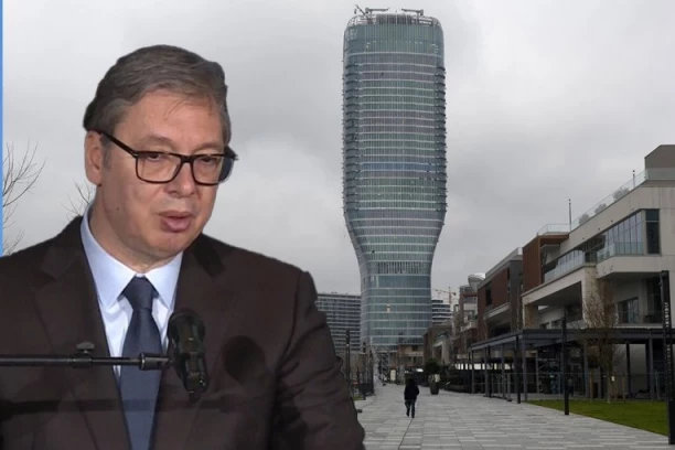 "UVEK MORATE DA IMATE VELIKE SNOVE" Predsednik Vučić prisustvuje otvaranju vidikovca na Kuli Beograd!