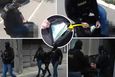 UHVAĆEN NA ULICI SA GOMILOM NOVCA U TORBICI! Pogledajte kako je uhapšen lažni hirurg u Beogradu! (VIDEO)