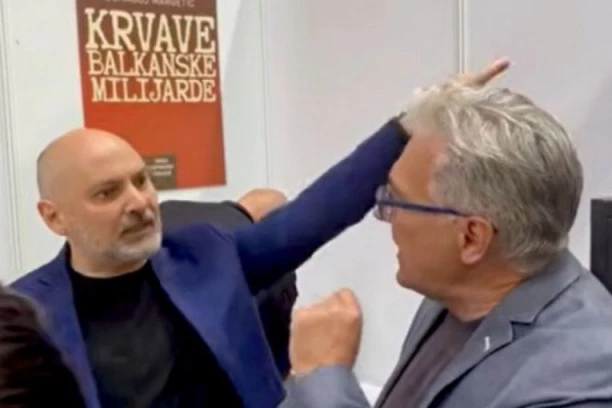 OPTUŽIO BAKIRA DA JE UBICA, PA SE UMALO NIJE POTUKAO NA SAJMU! Margetić napao obaveštajca, pa zapenio iz petnih žila ali nije računao da su kamere SVE SNIMILE! (VIDEO)