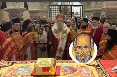 PRED MOŠTIMA SVETOG NIKOLE: Mitropolit Joanikije služio liturgiju u Italiji pred vernicima iz regiona