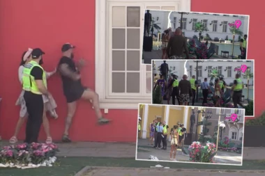 TRUDNA ANITA I LUKA PREBILI BEBICU! Obezbeđenje preplavilo dvorište - Vujović van sebe DEMOLIRAO ZID Bele kuće, pa rasturio sve po imanju! (VIDEO)