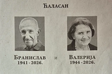 MUŽ I ŽENA UMRLI DAN ZA DANOM! U čitulji priča o ljubavi!